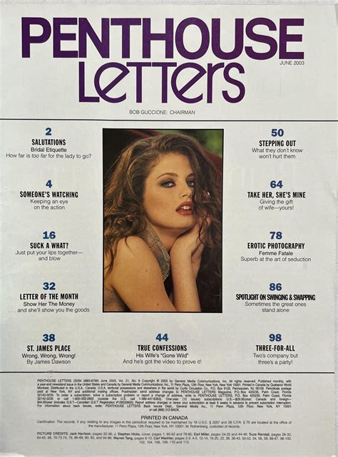 PENTHOUSE LETTERS